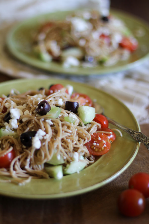 Angel Hair Greek Pasta | WorldofPastabilities.com