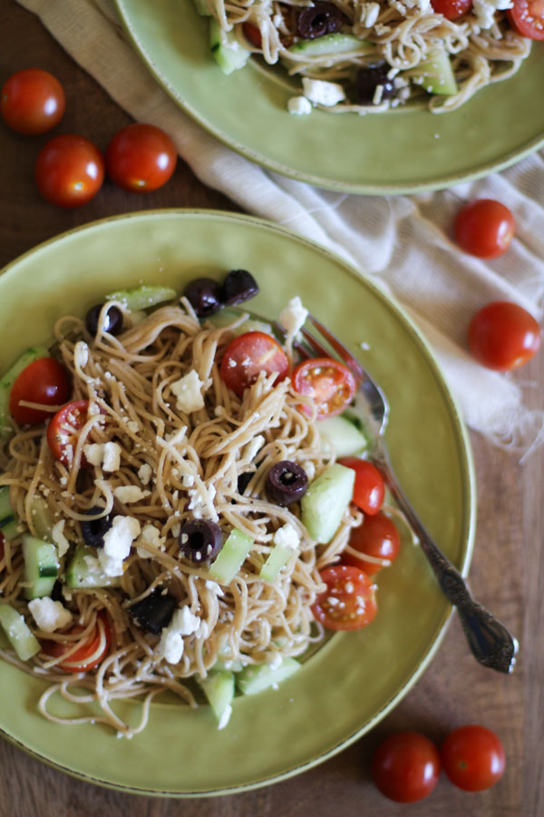 Angel Hair Greek Pasta | WorldofPastabilities.com