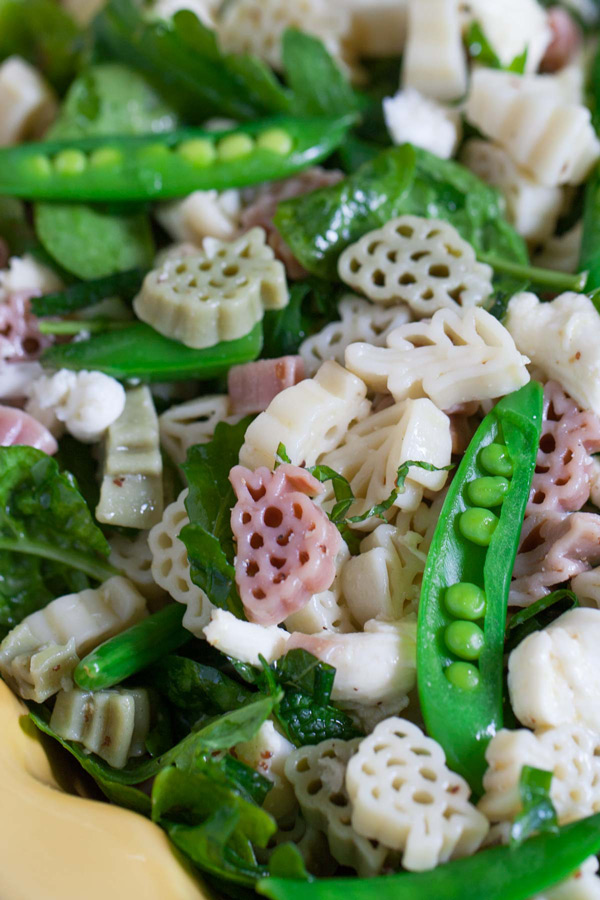 Arugula Spinach and Mozzarella Pasta | WorldofPastabilities.com