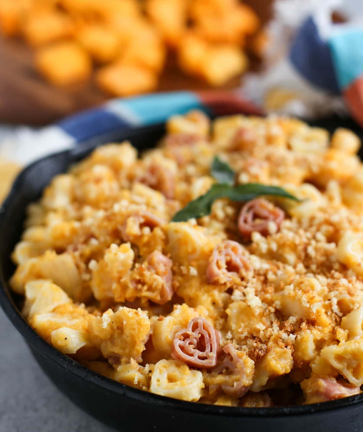 Healthy Butternut Mac and Cheese | Enjoy mac and cheese like never before! Butternut squash shines with a bit of Parmesan and cheddar...not to be missed...except for the calories! | WorldofPastabilities.com