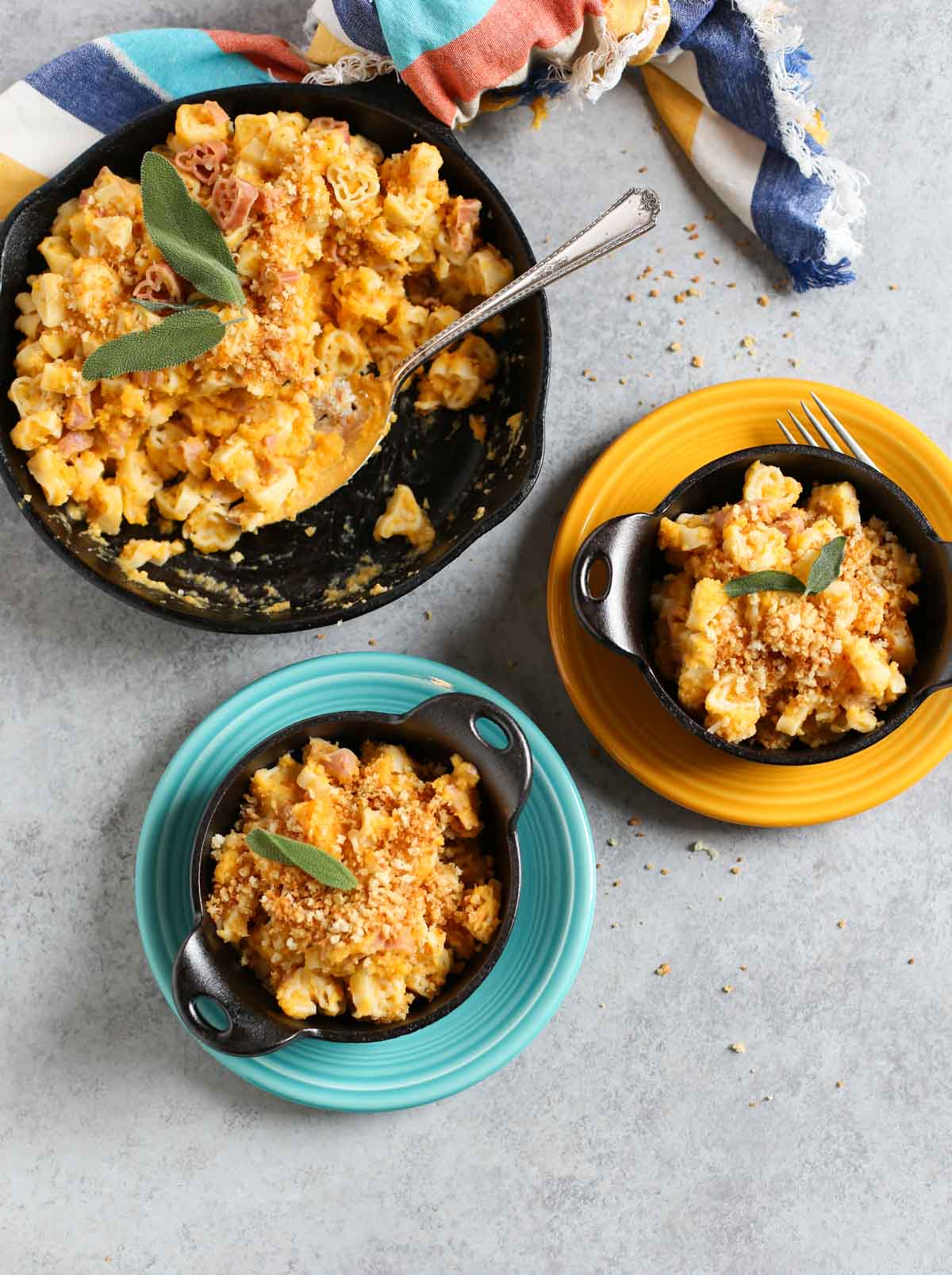 Healthy Butternut Mac and Cheese | Enjoy mac and cheese like never before! Butternut squash shines with a bit of Parmesan and cheddar...not to be missed...except for the calories! | WorldofPastabilities.com