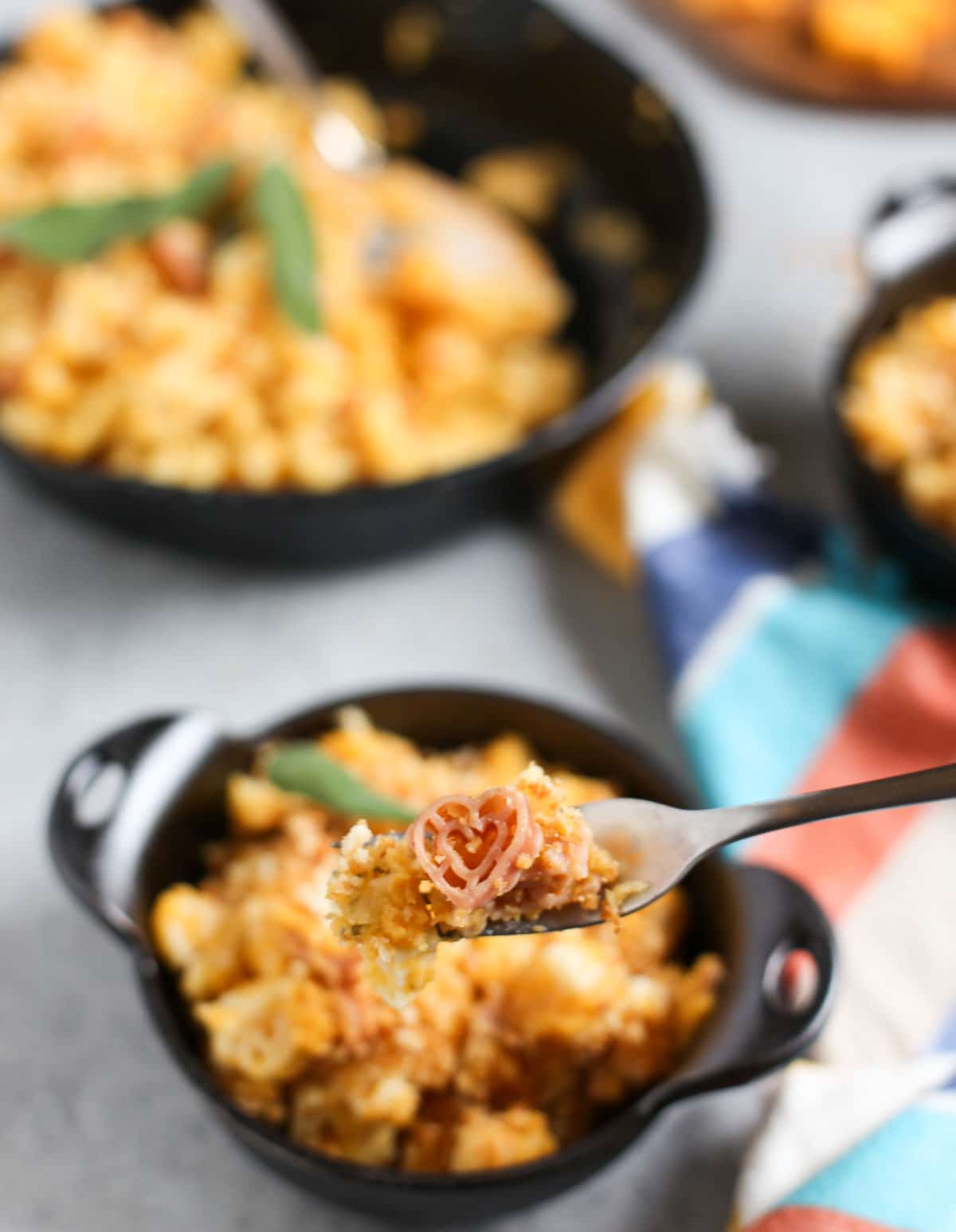 Healthy Butternut Mac and Cheese | Enjoy mac and cheese like never before! Butternut squash shines with a bit of Parmesan and cheddar...not to be missed...except for the calories! | WorldofPastabilities.com