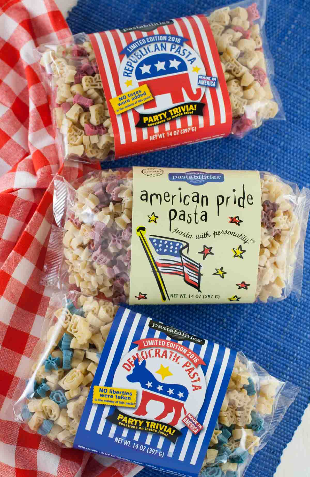 Campaign Fundraising with Fun Pasta | WorldofPastabilities.com | Get creative and have some fun this election season! Political Pasta is fun for the entire family!