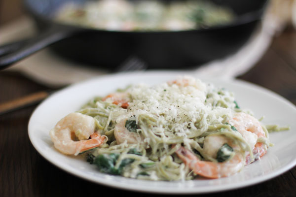 Creamy Spinach Angel Hair Florentine | WorldofPastabilities.com