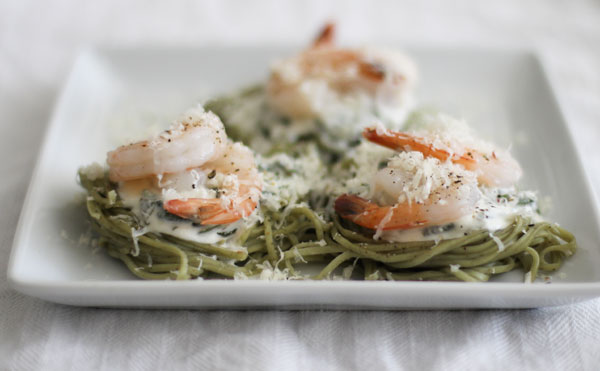 Creamy Spinach Angel Hair Florentine | WorldofPastabilities.com