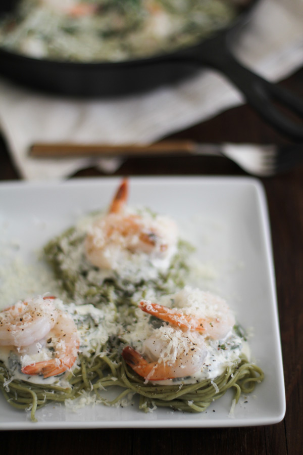 Creamy Spinach Angel Hair Florentine | WorldofPastabilities.com