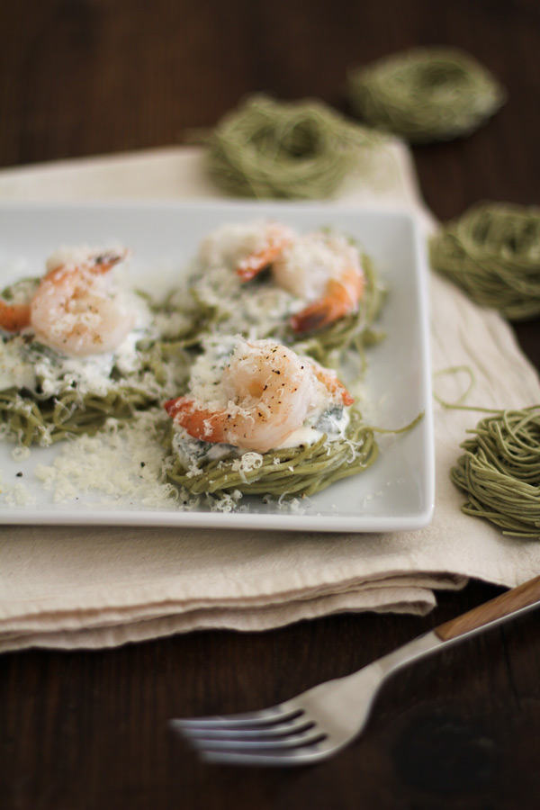 Creamy Spinach Angel Hair Florentine | WorldofPastabilities.com