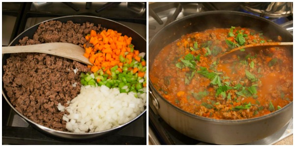 Healthy Beef Ragu with Mint | WorldofPastabilities.com