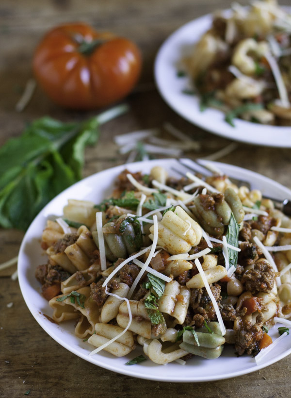 Healthy Beef Ragu with Mint | WorldofPastabilities.com