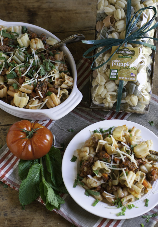 Healthy Beef Ragu with Mint | WorldofPastabilities.com