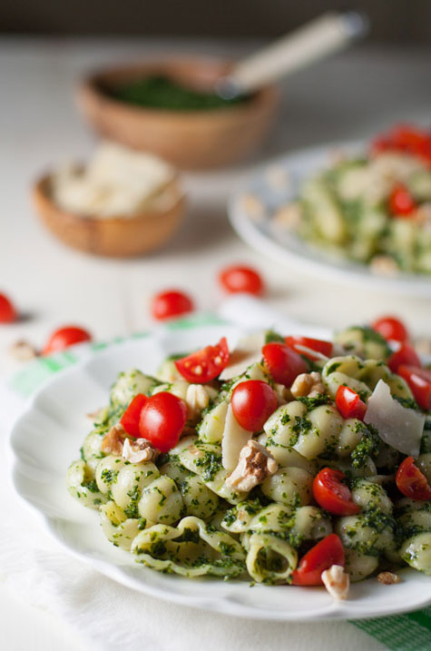 Kale and Walnut Pesto | WorldofPastabilities.com