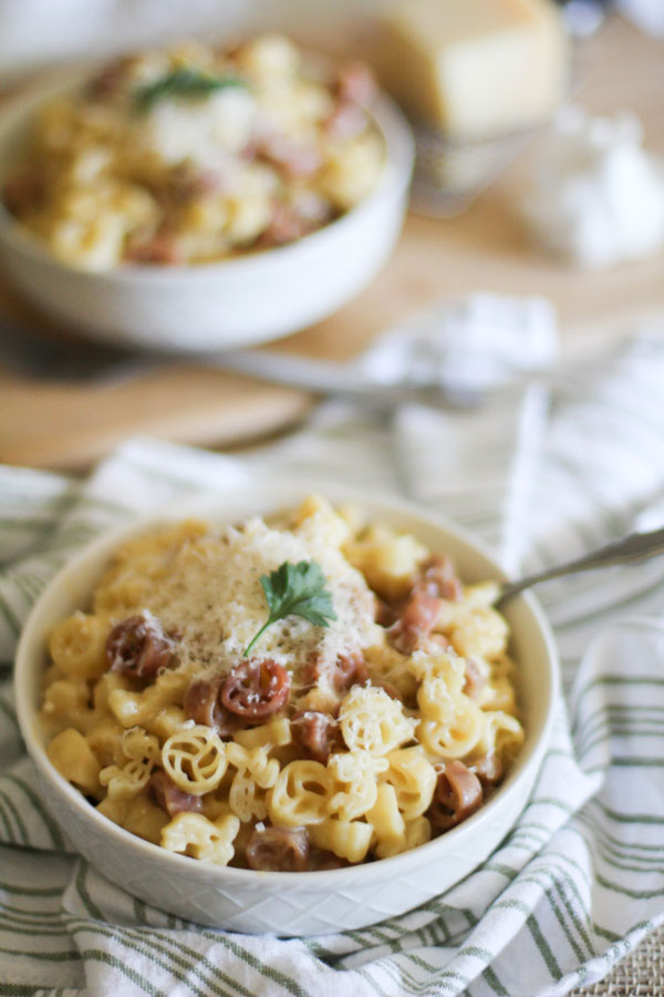 Light Fettuccine Alfredo | WorldofPastabilities.com