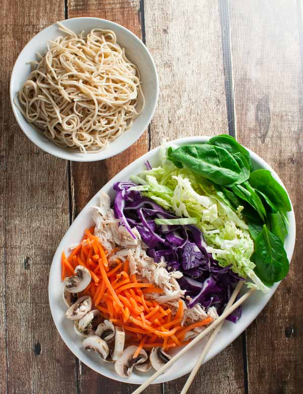 Miso Broth Bowl with Whole Wheat Noodles | WorldofPastabilities.com