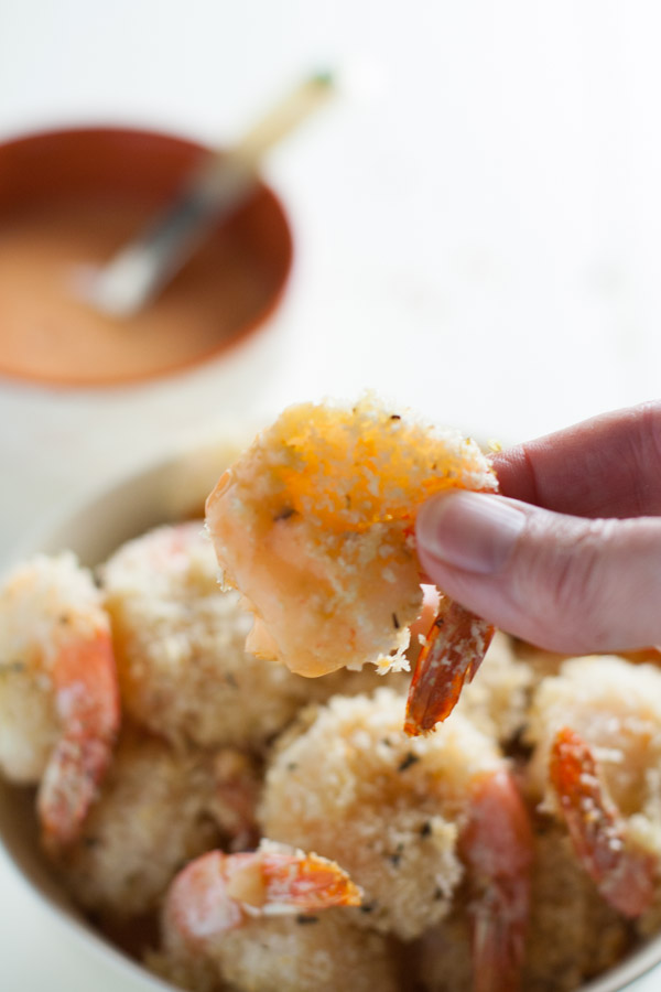 Oven Fried Bang Bang Shrimp Pasta  | WorldofPastabilities.com