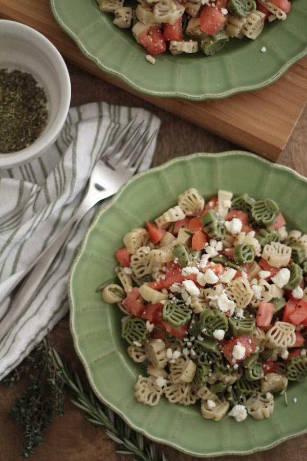 Pasta with Tomatoes, Feta, and Herbs | WorldofPastabilities.com