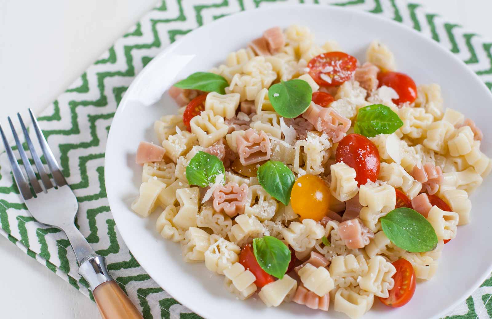 Puzzle Pasta Pieces Cooked in Water grow to twice their size!