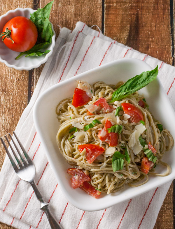 Quick Fresh Tomato and Goat Cheese Pasta 5