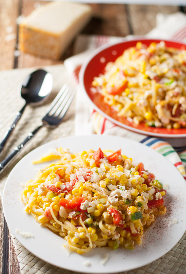 Summer Corn and Tomato Pasta | WorldofPastabilities.com