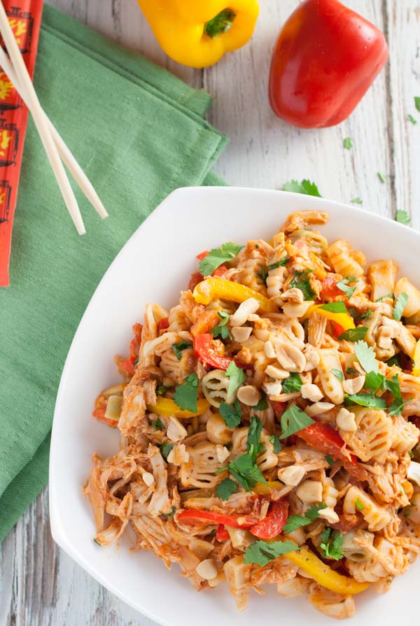 Thai Chicken Pasta | WorldofPastabilities.com