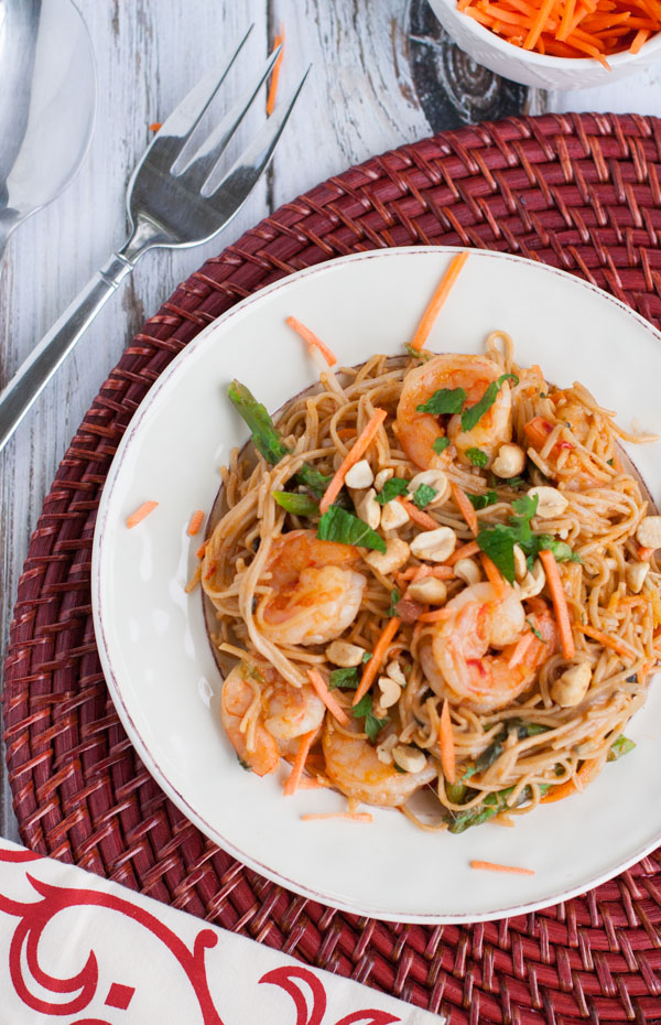 Thai Shrimp Scampi | WorldofPastabilities.com