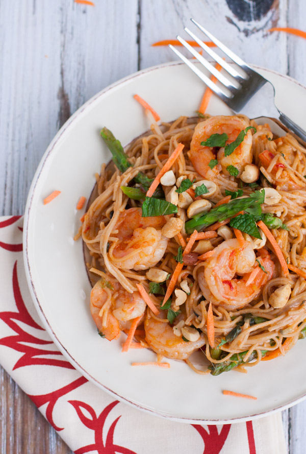 Thai Shrimp Scampi | WorldofPastabilities.com